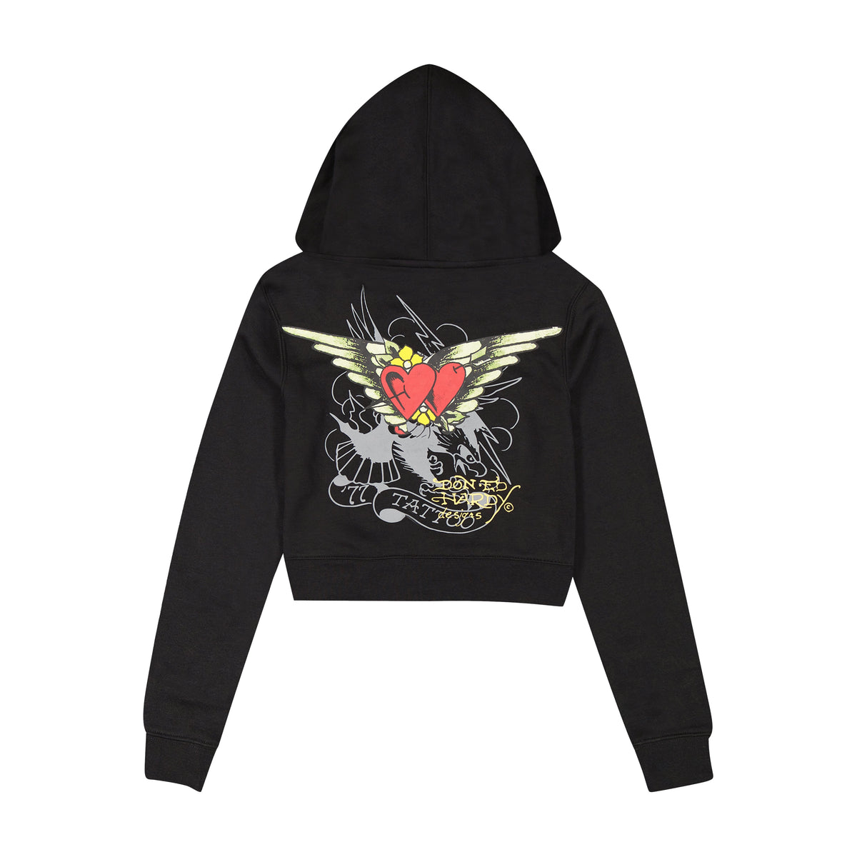 Sacred Heart Zip Front Hoodie BLACK | Ed Hardy