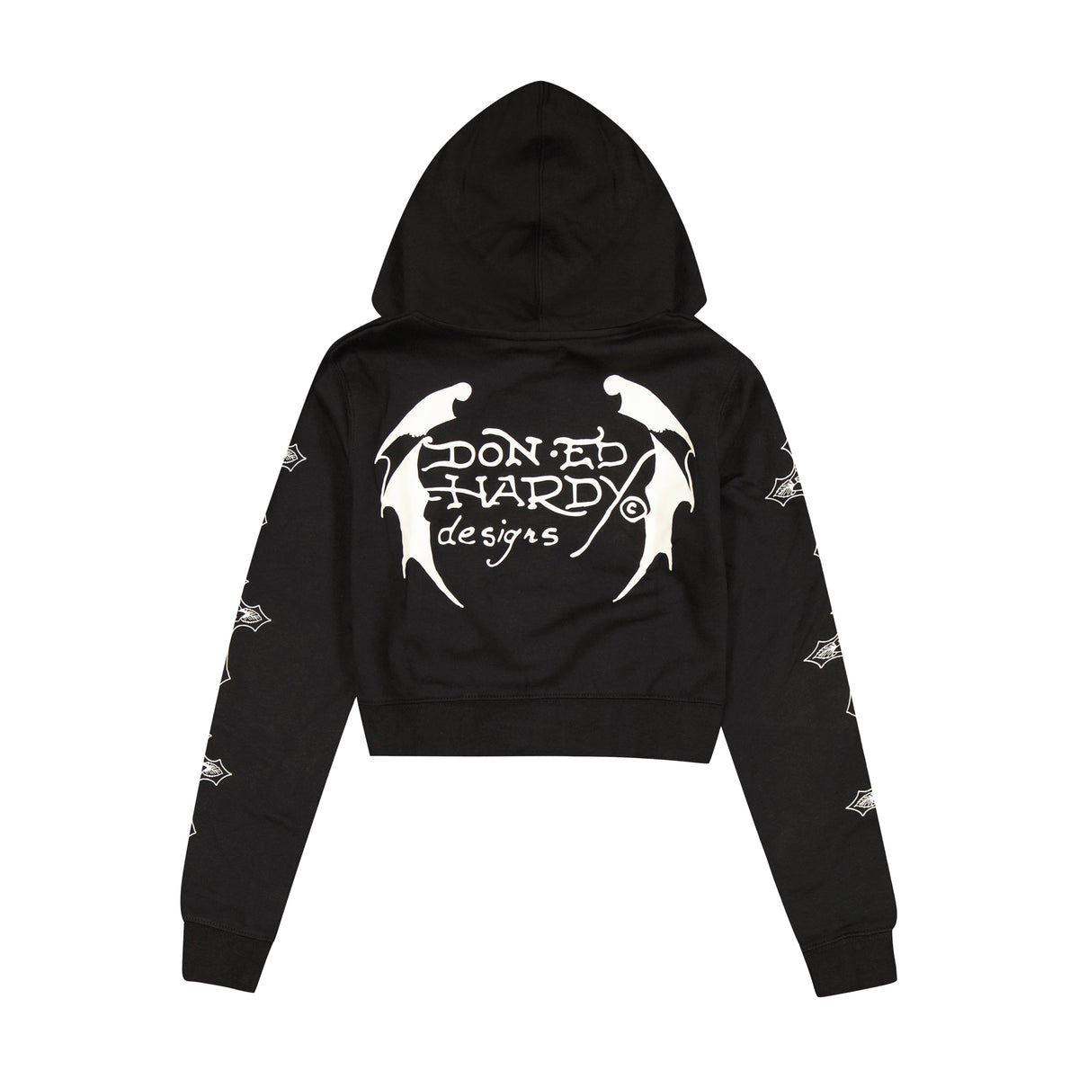 Crosses Zip Front Hoodie BLACK | Ed Hardy