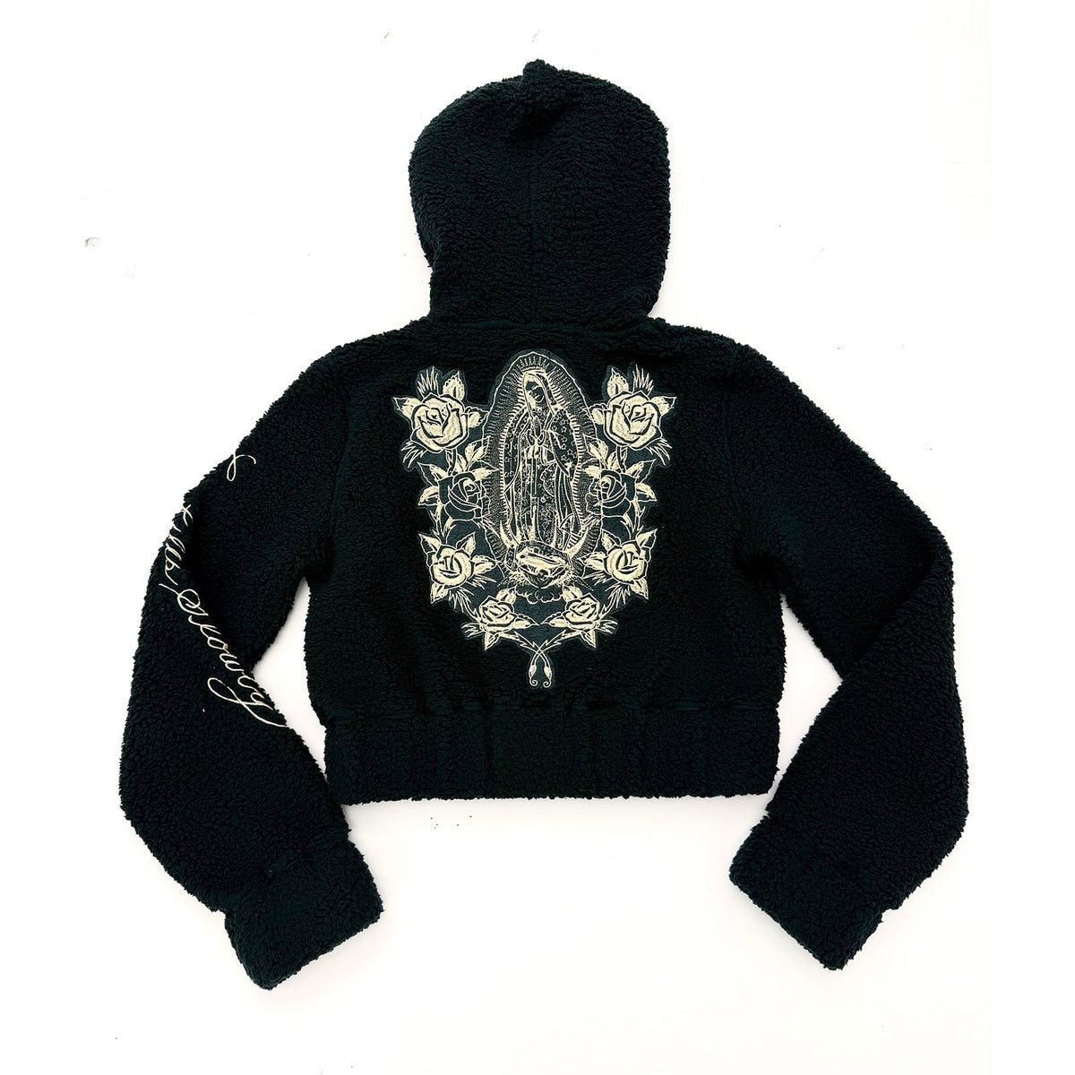 Mary Hooded Sherpa Zip Up Jacket HUNTER | Ed Hardy