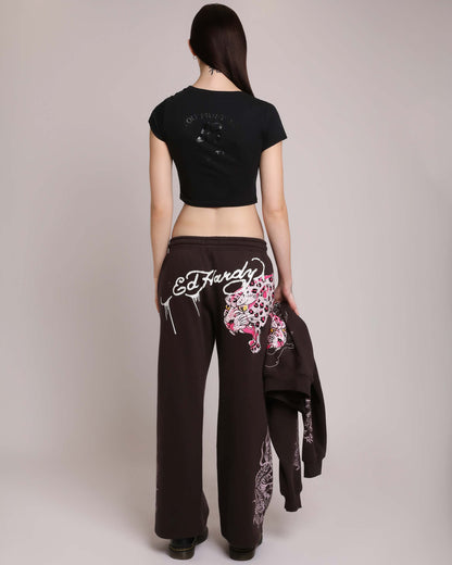 Retro Tiger Rhinestone Baby Tee  | Ed Hardy