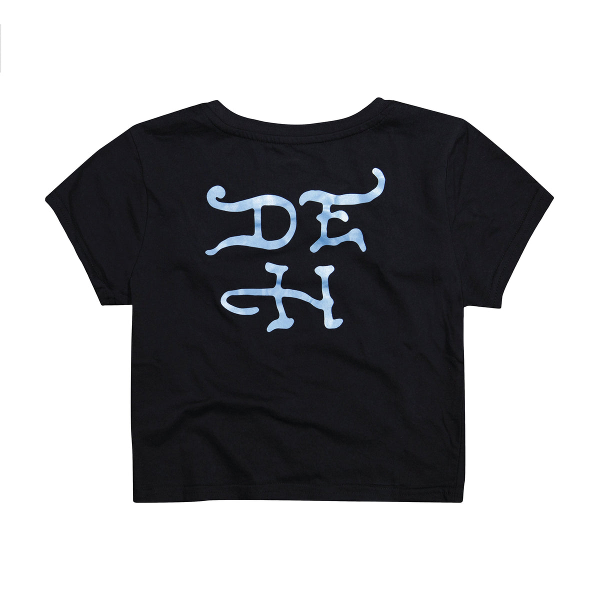 Skull Crosses Rhinestone Baby Tee | Women's Y2K Tee | Ed Hardy BLACK | Ed Hardy