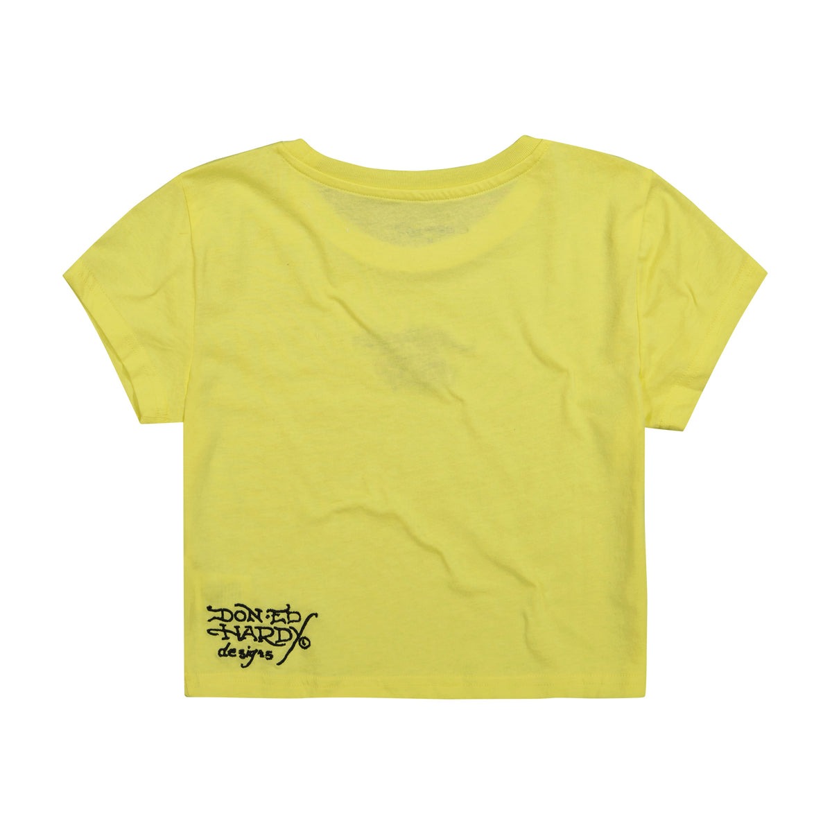 Bumblebee Embroidered Baby Tee | Women's Y2K Baby Tee | Ed Hardy LEMON | Ed Hardy