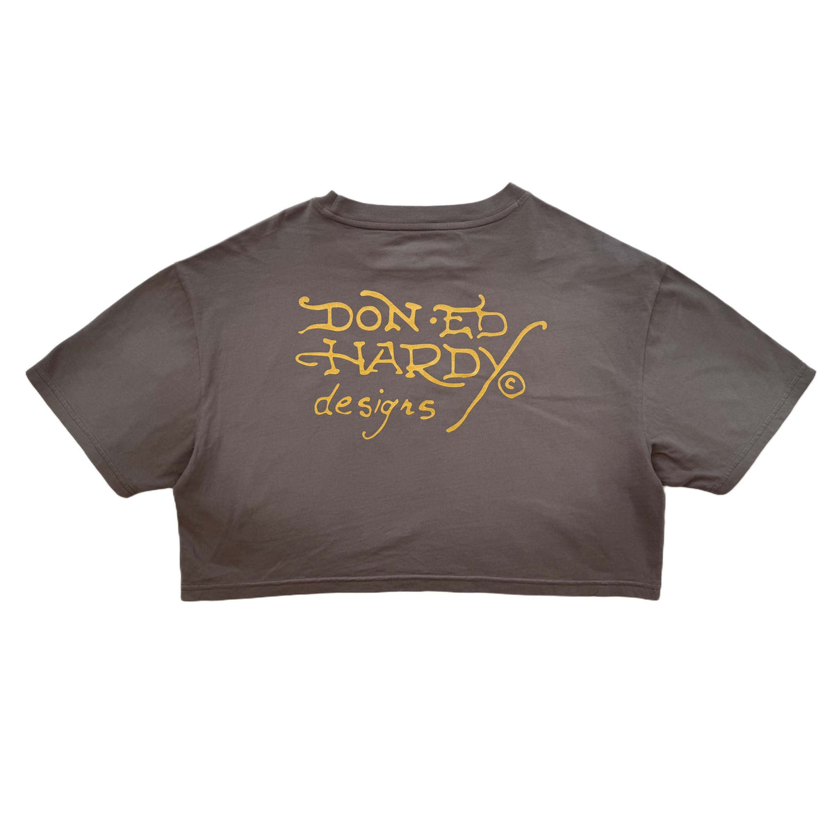 Snake Heart Boxy Tee VTG GREY | Ed Hardy