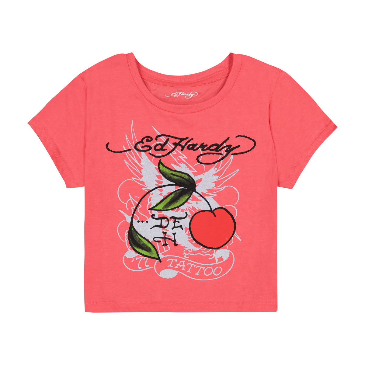 Cherry Baby Tee POP PINK | Ed Hardy