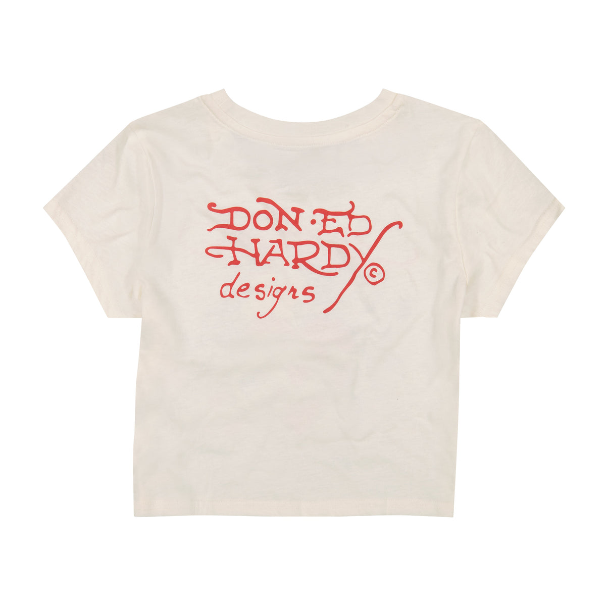 Cross Heart Baby Tee IVORY | Ed Hardy