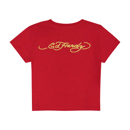 Leopard Baby Tee RED | Ed Hardy