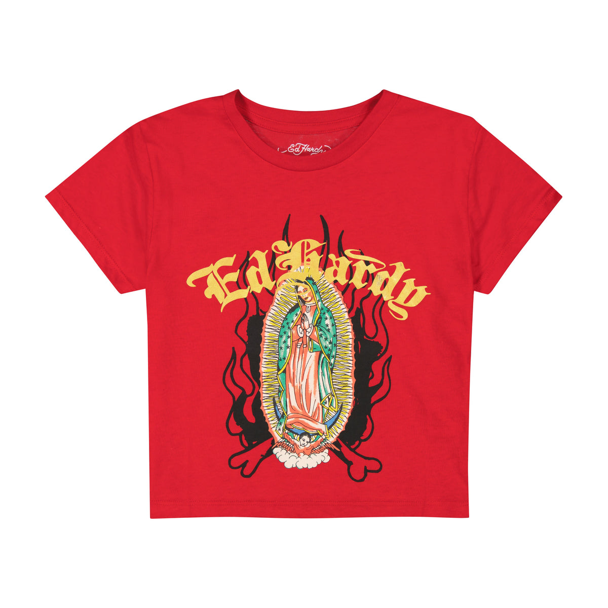 Mary Baby Tee CHERRY | Ed Hardy
