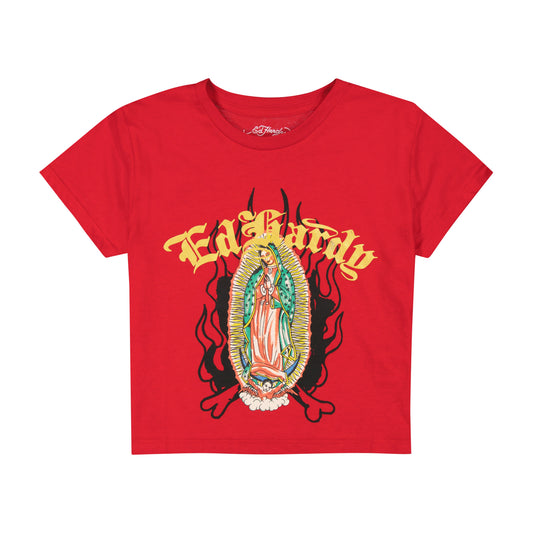 Mary Baby Tee CHERRY | Ed Hardy