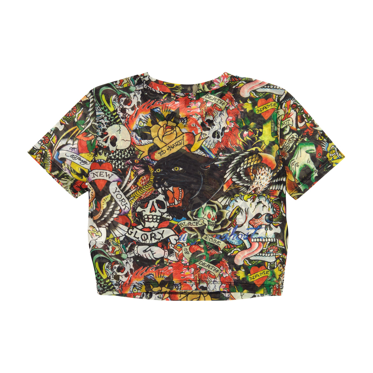 Flash Mix Power Mesh Baby Tee MULTI | Ed Hardy