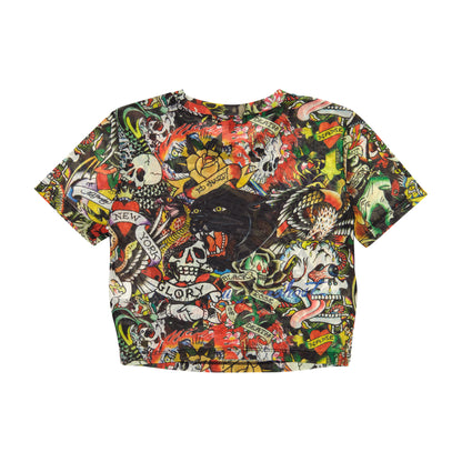Flash Mix Power Mesh Baby Tee MULTI | Ed Hardy