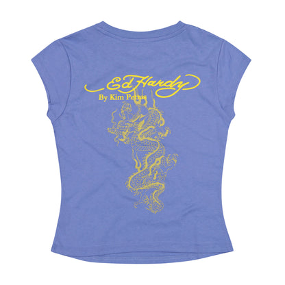 Famous Skunk Cap Sleeve Tee Pale Blue | Ed Hardy