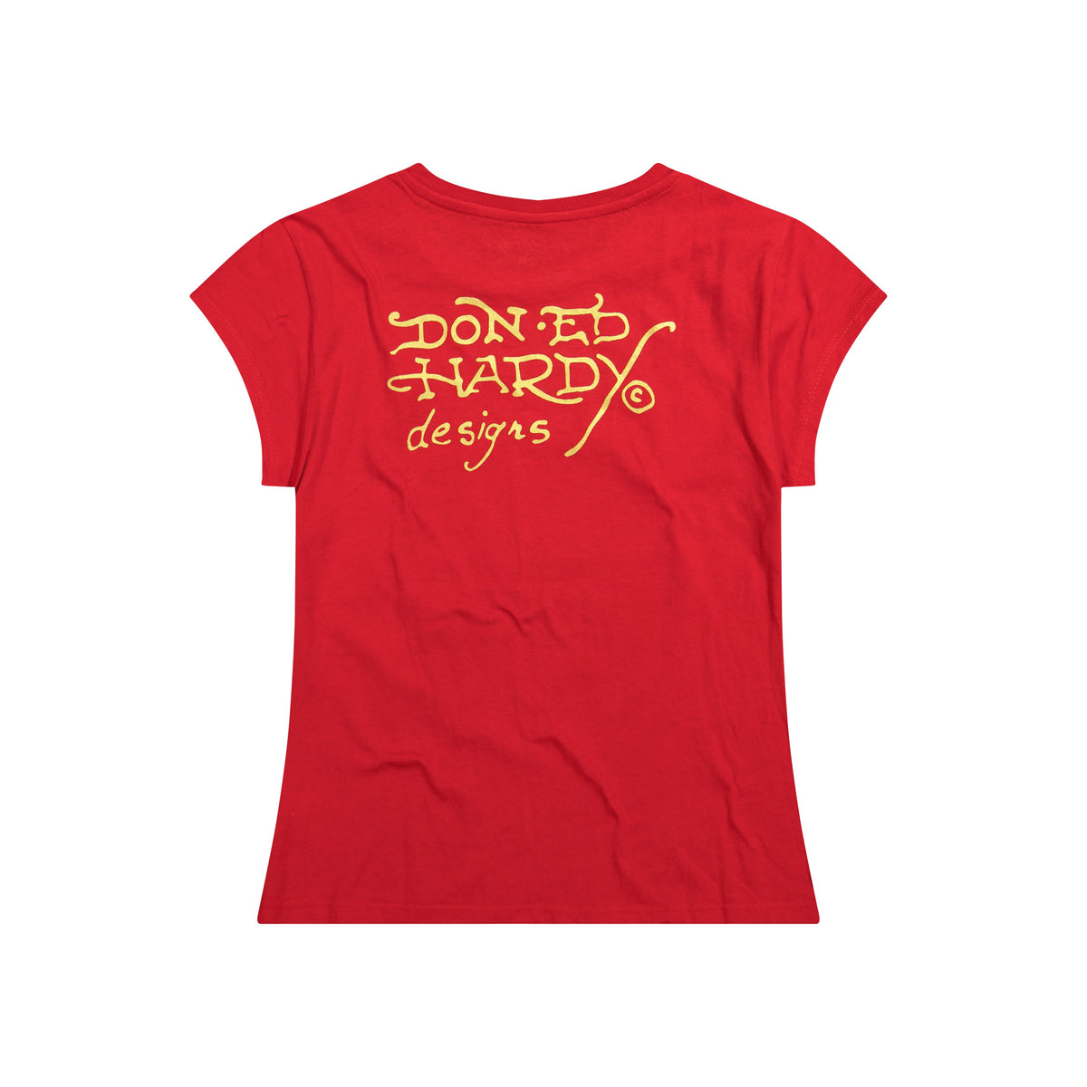 LKS Skull Fitted Tee | Women's Y2K Tee | Ed Hardy CHERRY | Ed Hardy