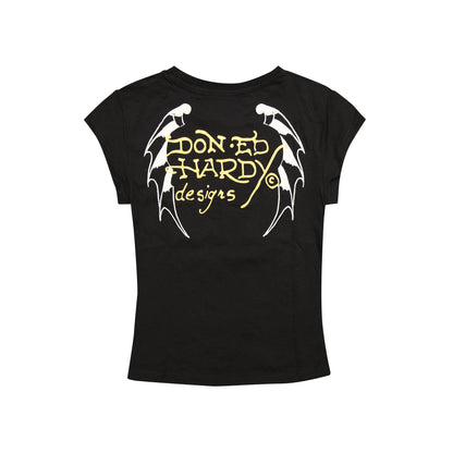 Snake Dagger Cap Sleeve Tee BLACK | Ed Hardy
