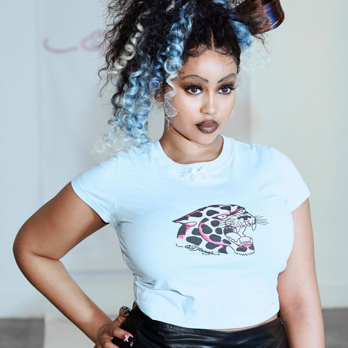 Pink Panther Tee BABY BLUE | Ed Hardy