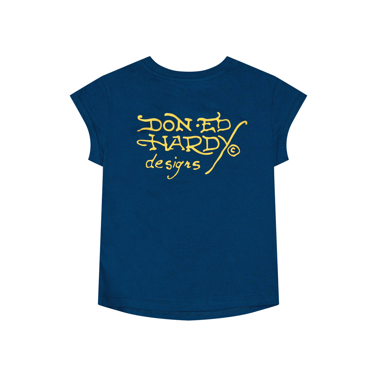 LKS Skull Rhinestone Cap Sleeve Tee SAPPHIRE | Ed Hardy