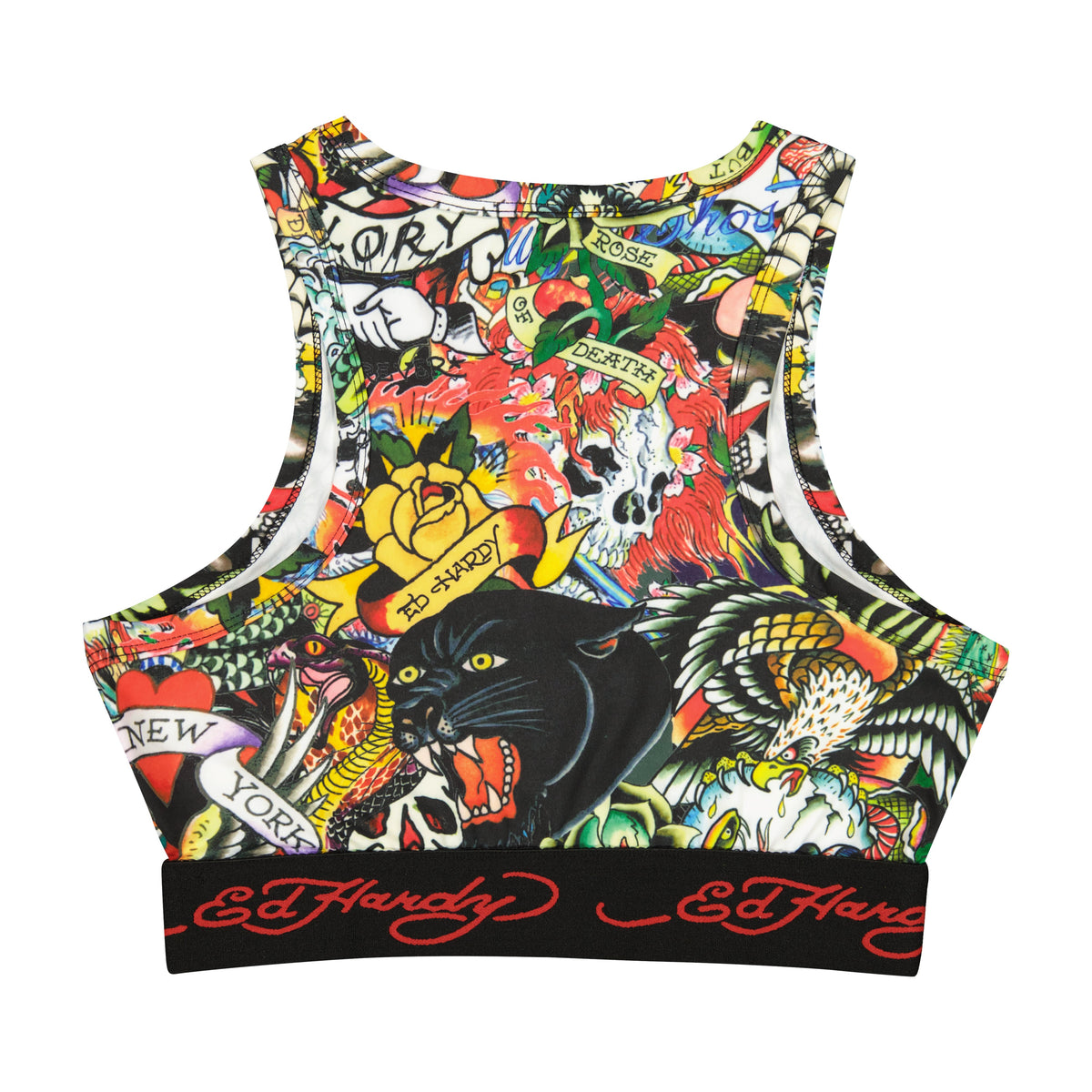 Tattoo Collage Sport Tank MULTI | Ed Hardy