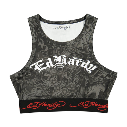 Tattoo Sport Tank BLACK | Ed Hardy