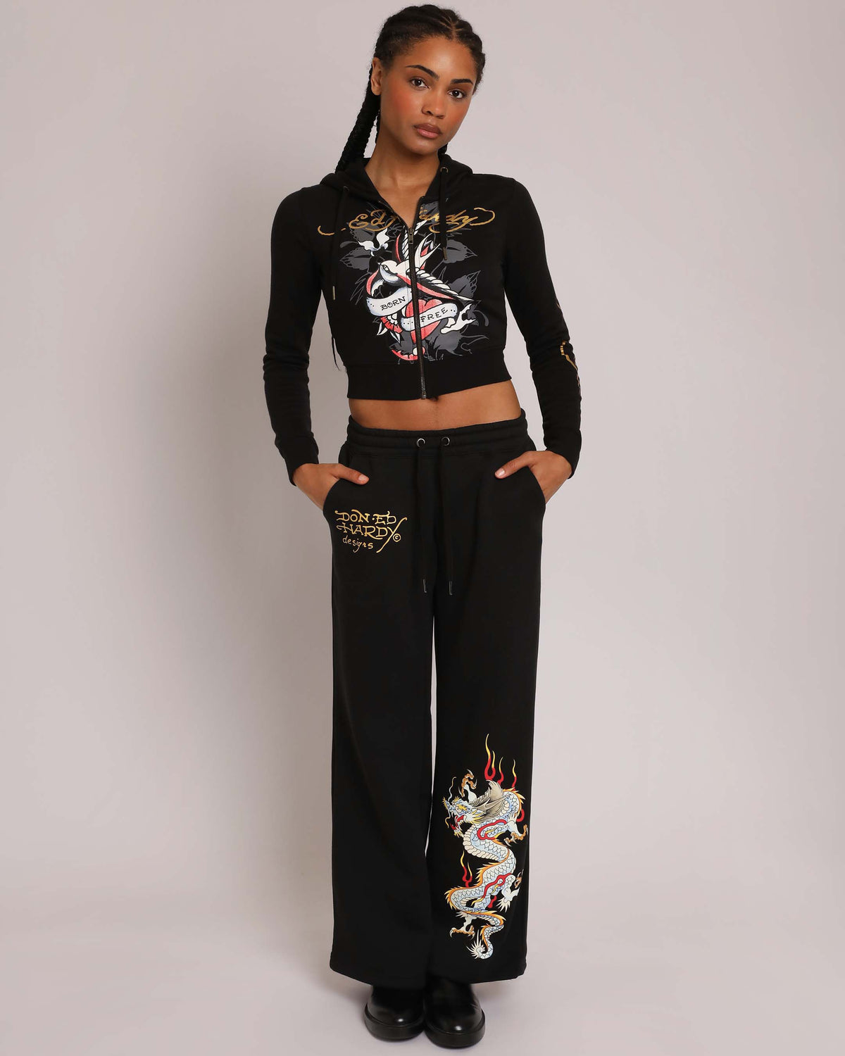 Dragon Sweatpants BLACK | Ed Hardy