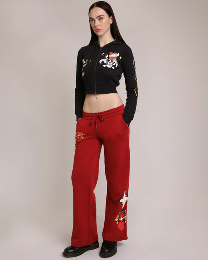 Sacred Heart Sweatpants - Dark Cherry DARK CHERRY | Ed Hardy