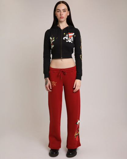 Sacred Heart Sweatpants - Dark Cherry DARK CHERRY | Ed Hardy