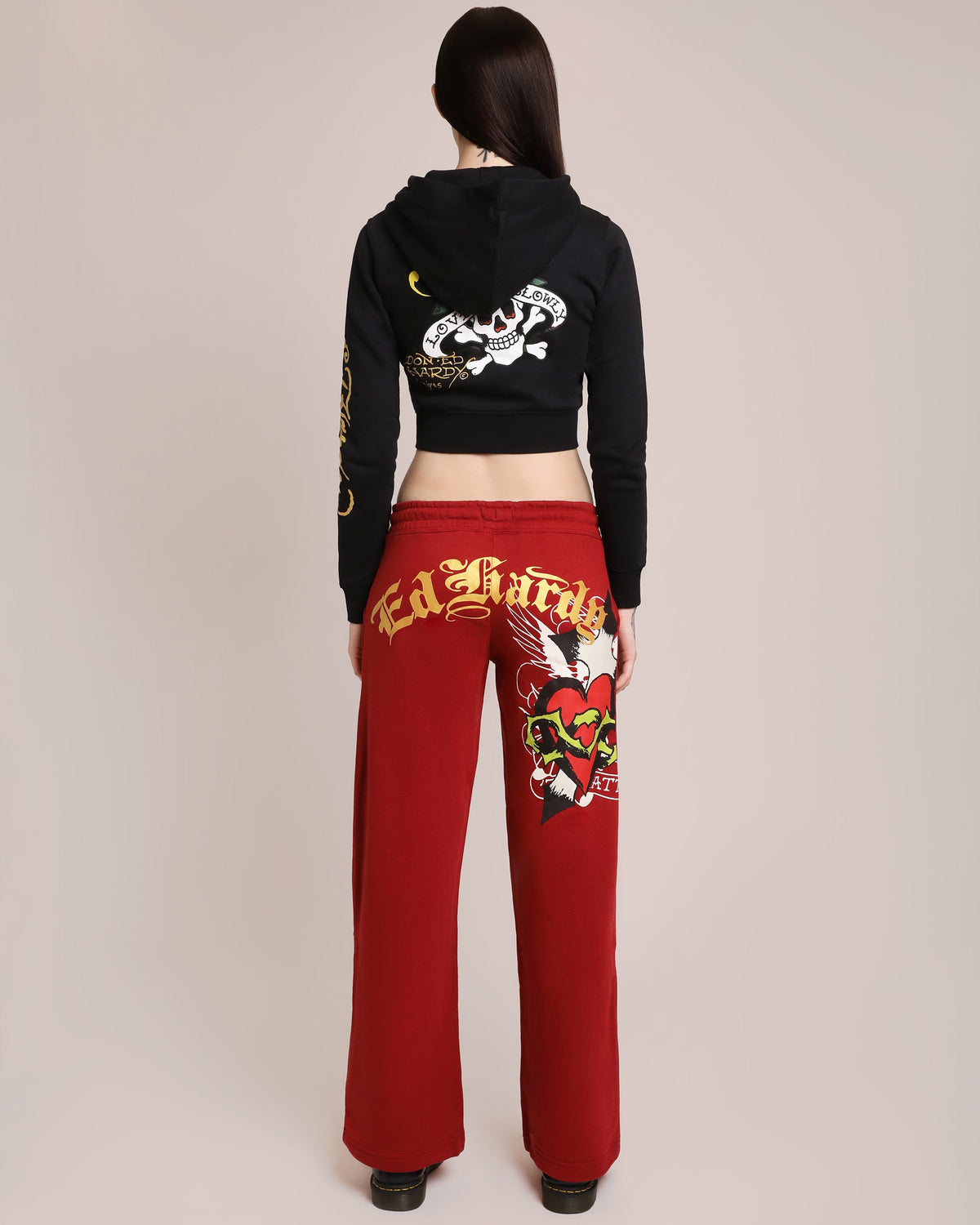 Sacred Heart Sweatpants - Dark Cherry DARK CHERRY | Ed Hardy