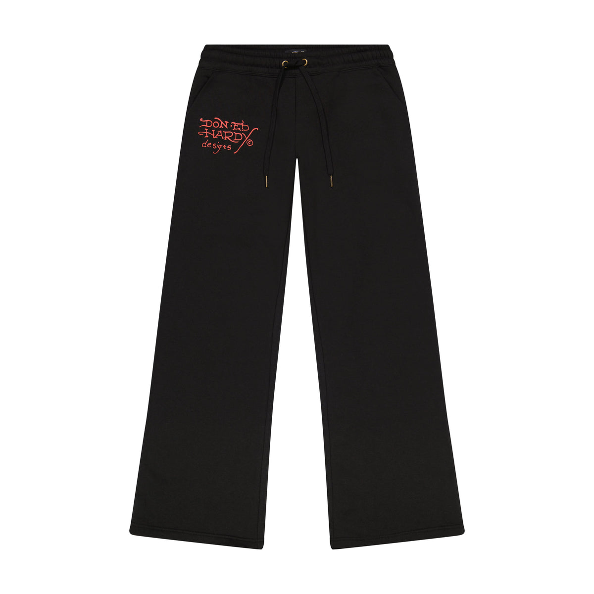 LKS Skull Black Flared Sweatpant Black | Ed Hardy