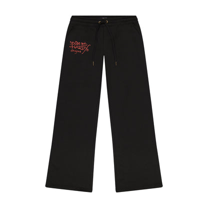 LKS Skull Black Flared Sweatpant Black | Ed Hardy
