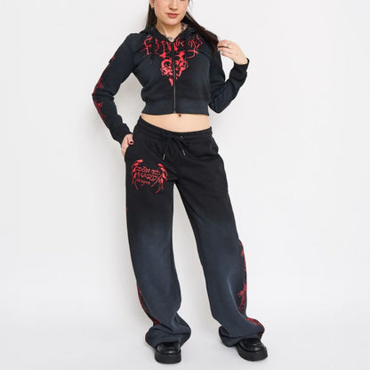 Crosses Sweatpants SUNFADE BLACK | Ed Hardy