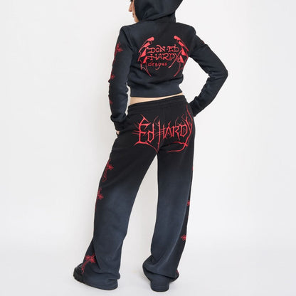 Crosses Sweatpants SUNFADE BLACK | Ed Hardy