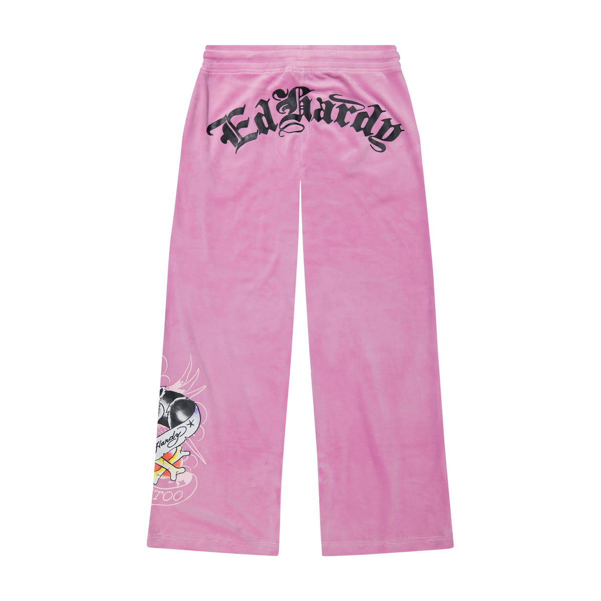 Panther Crown Velour Sweatpants ORCHID | Ed Hardy