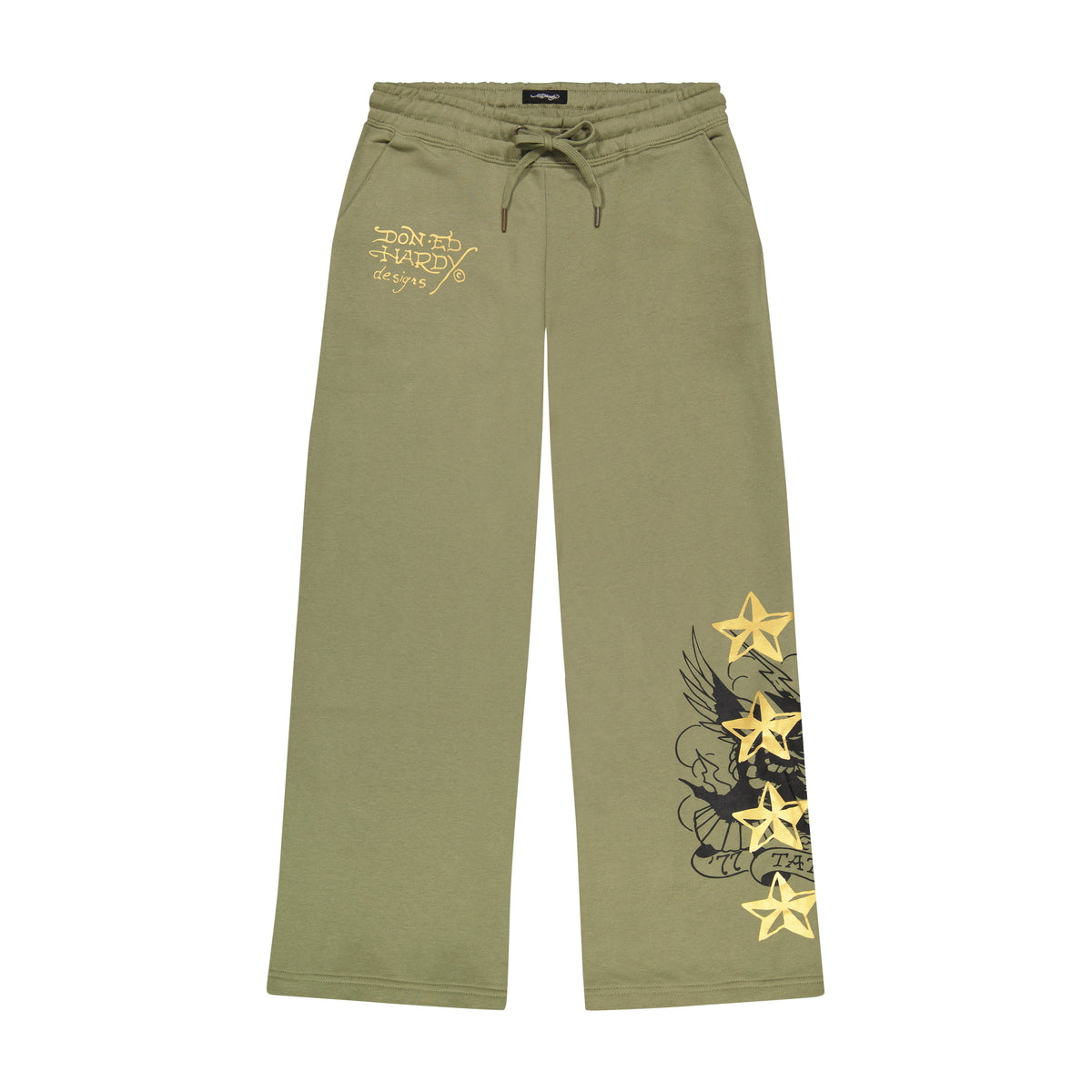 Cobra Flame Sweatpants LT OLIVE | Ed Hardy