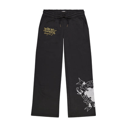 Heart Snake Sweatpants BLACK | Ed Hardy