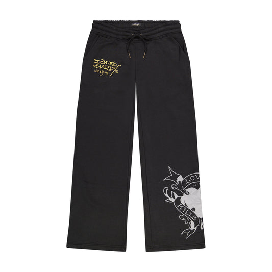 Heart Snake Sweatpants BLACK | Ed Hardy