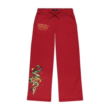 Eagle Tiger Sweatpants DEEP RED | Ed Hardy