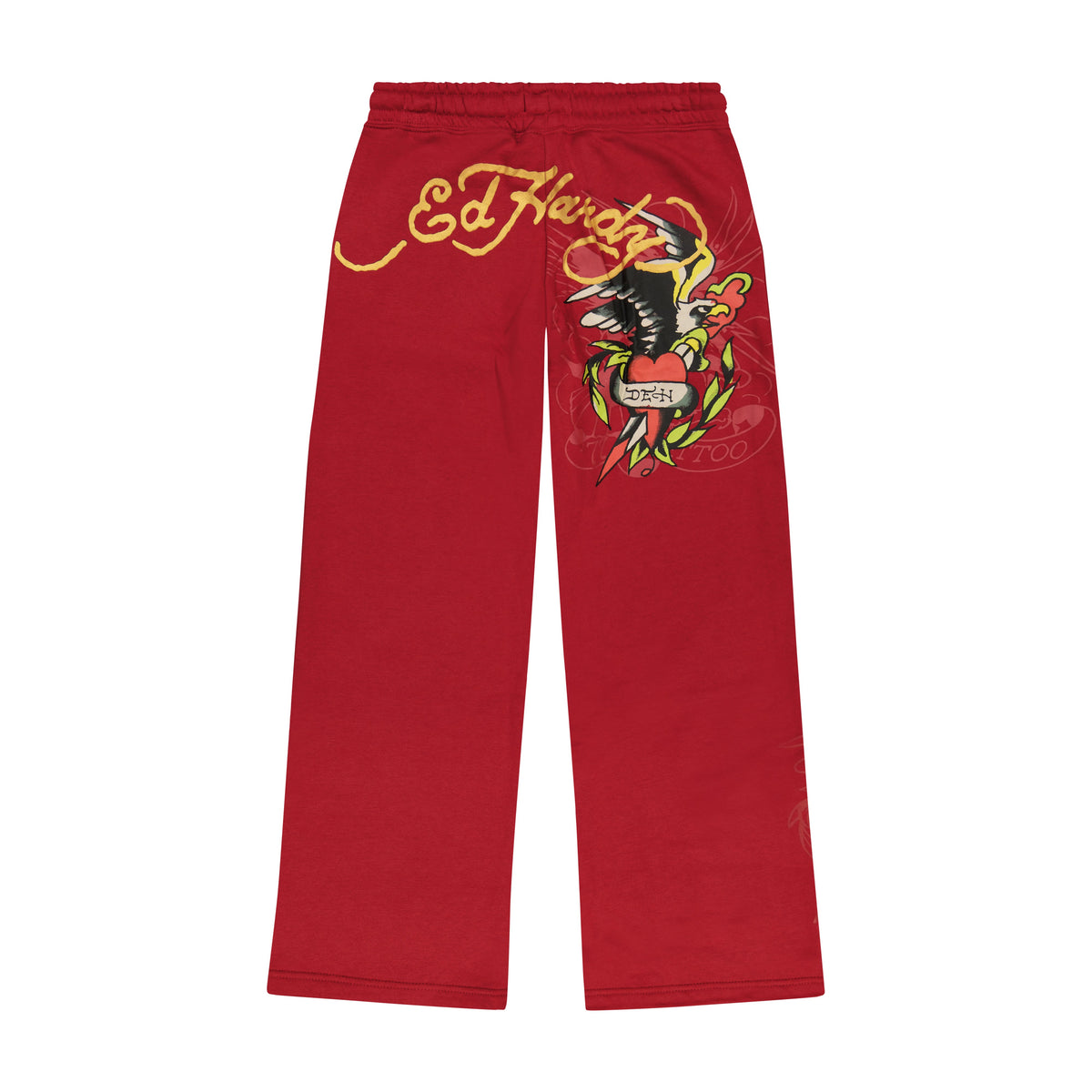 Eagle Tiger Sweatpants DEEP RED | Ed Hardy