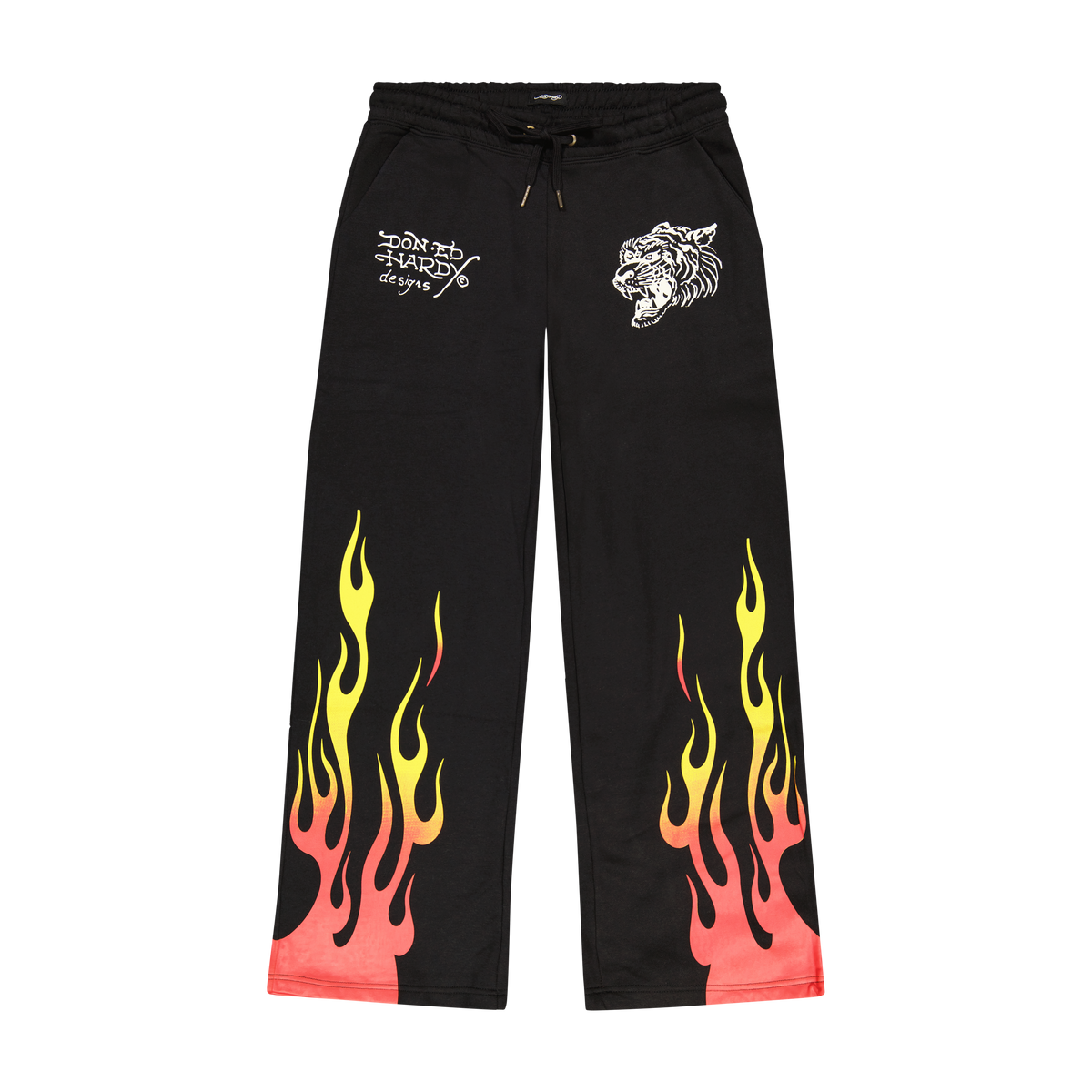 Tiger Flame Sweatpants BLACK | Ed Hardy