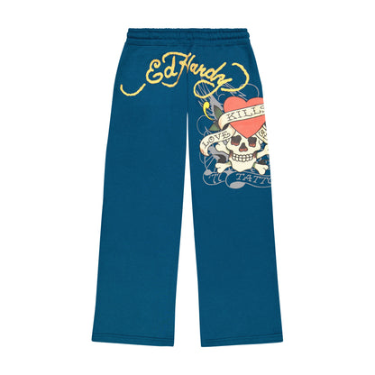 LKS Skull Sweatpants SAPPHIRE | Ed Hardy