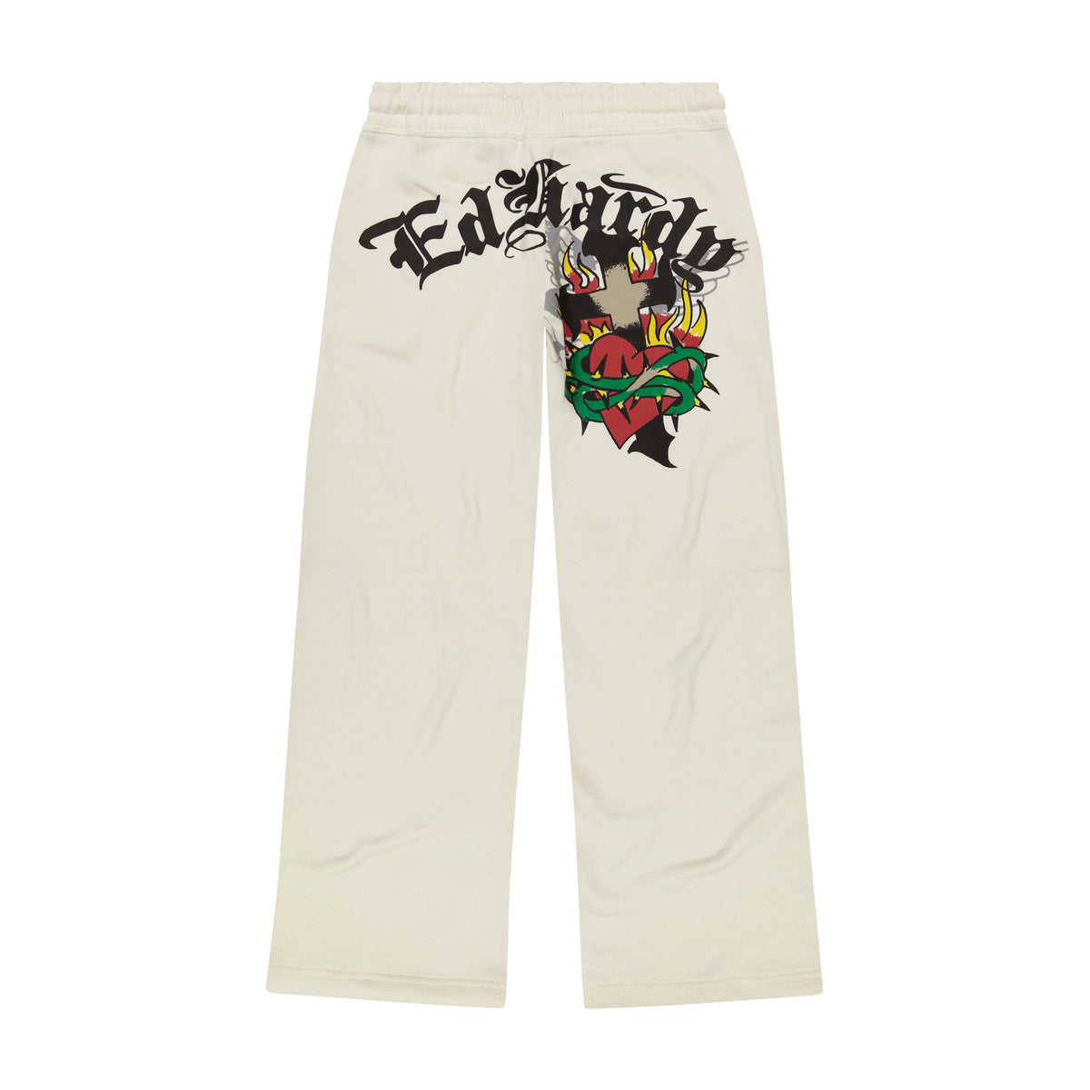 Sacred Heart Sweatpants - Ivory IVORY | Ed Hardy