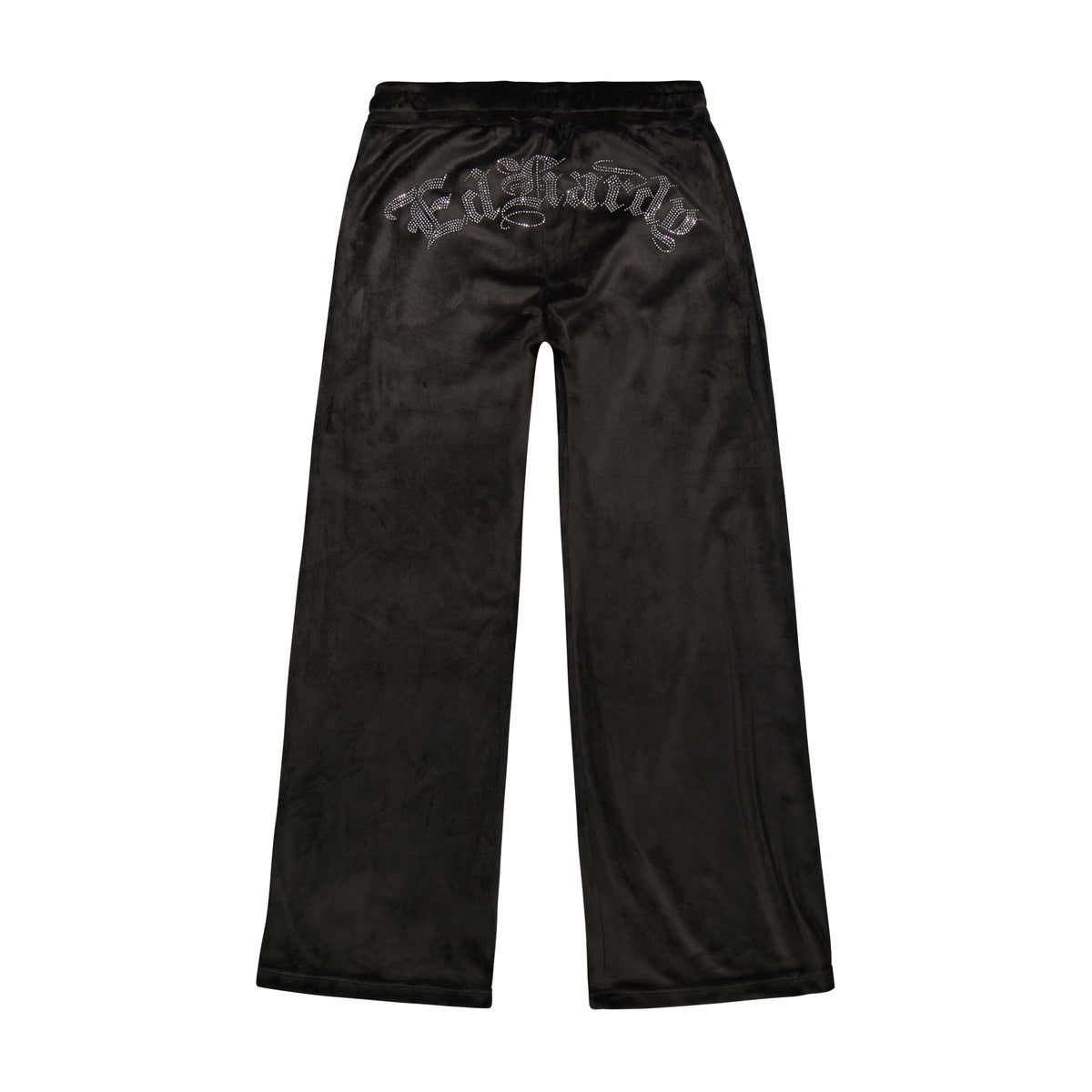 Tiger Head Y2K Velour Sweatpants Black Velvet | Ed Hardy