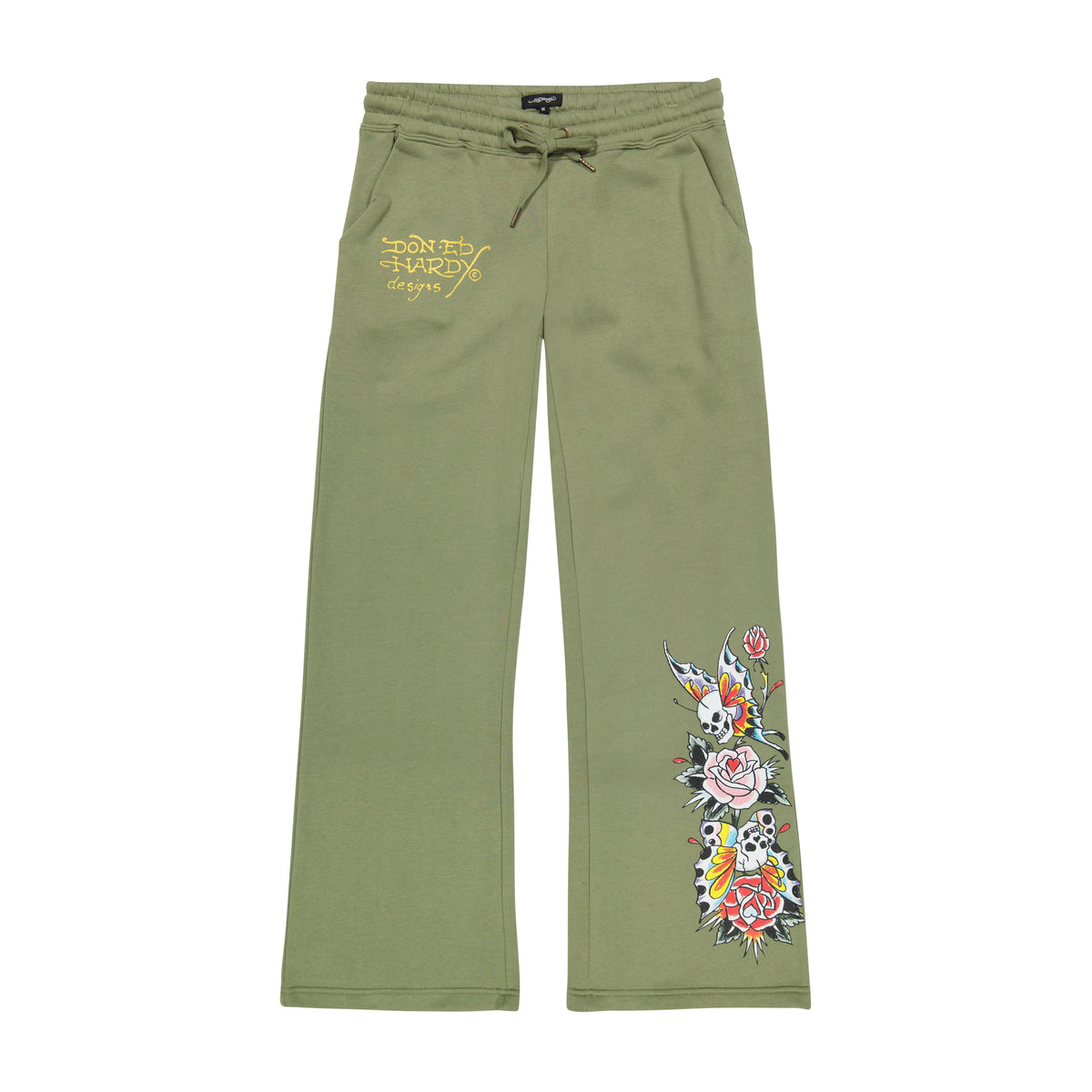Butterfly Sweatpants Light Olive | Ed Hardy