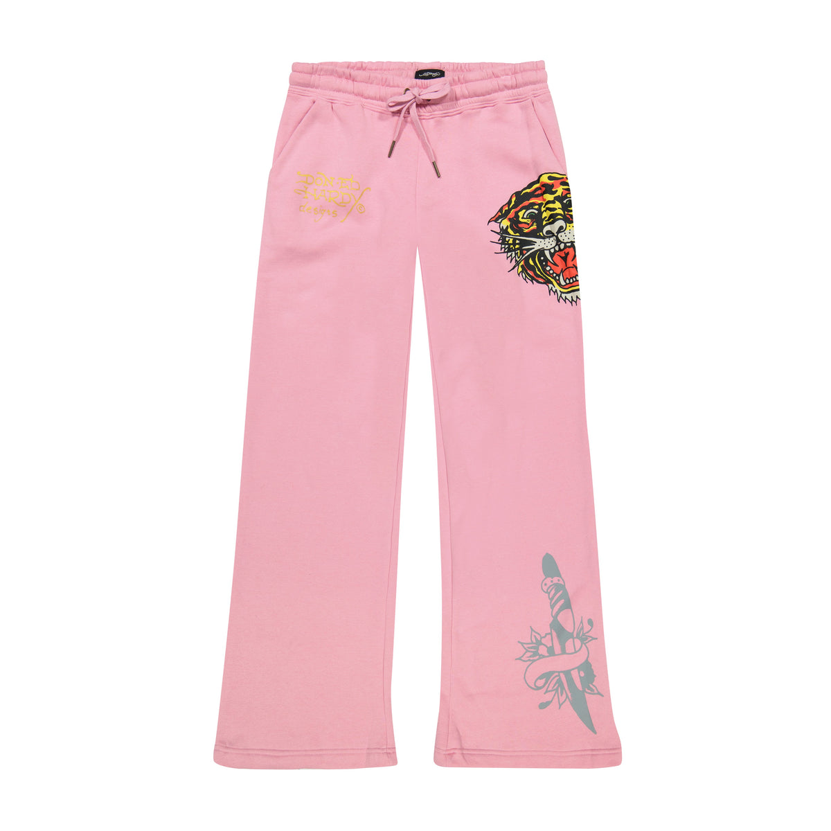 Tiger Dagger Sweatpants Bubblegum | Ed Hardy