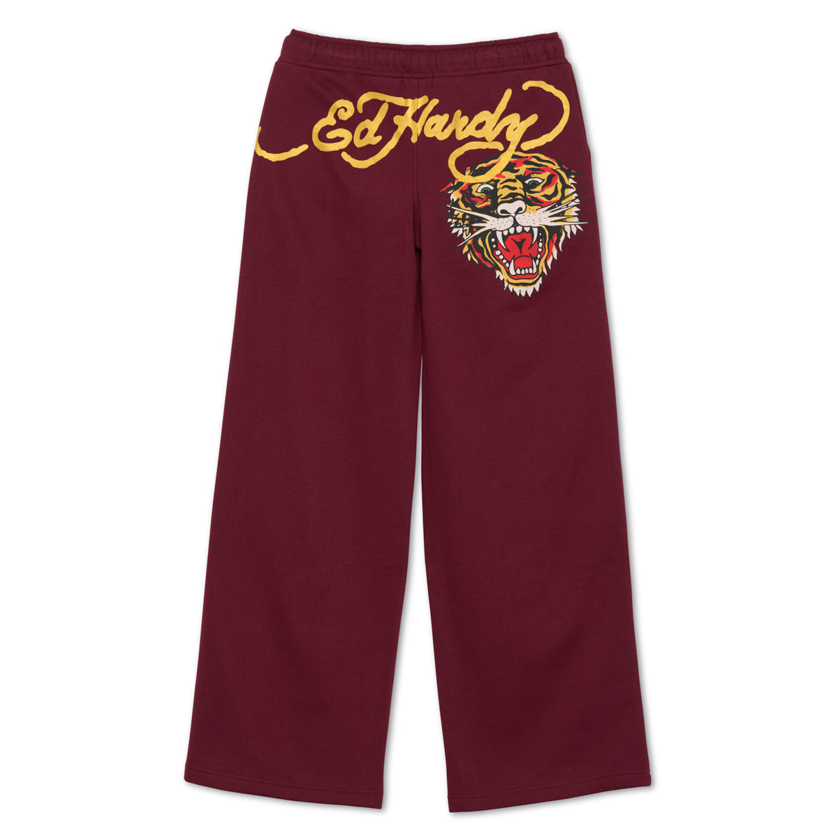 Retro Tiger Flare Sweatpants SANGRIA | Ed Hardy