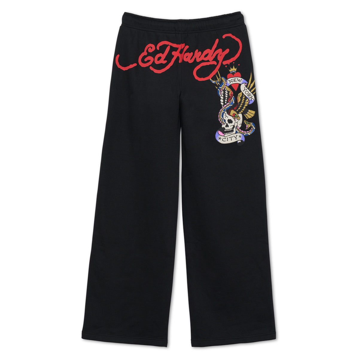 Nyc Skull Flare Sweatpants BLACK | Ed Hardy