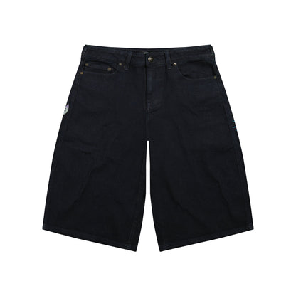Panther Long Denim Shorts | Women's Y2K Shorts | Ed Hardy DARK WASH | Ed Hardy
