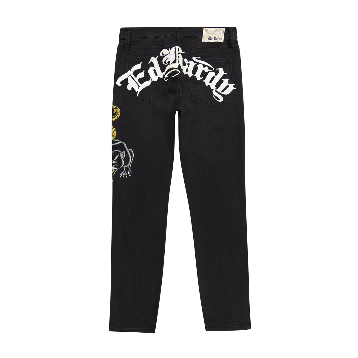 Dagger Skull Slim Taper Jean Black | Ed Hardy