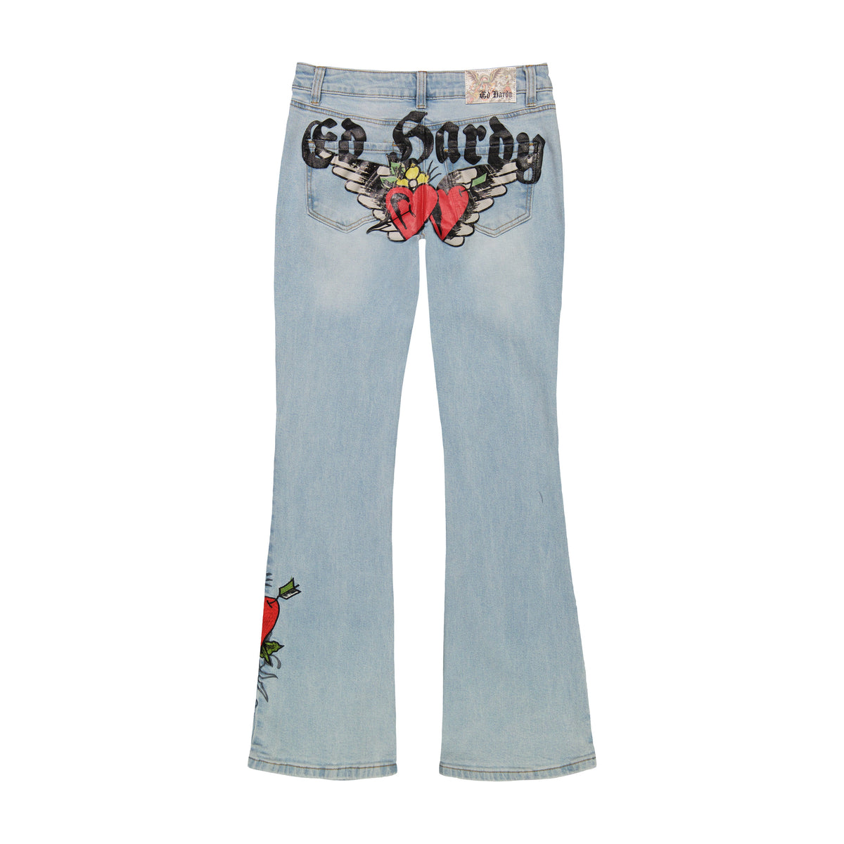 Hearts Low Waist Bootcut Jean LIGHT TINT | Ed Hardy