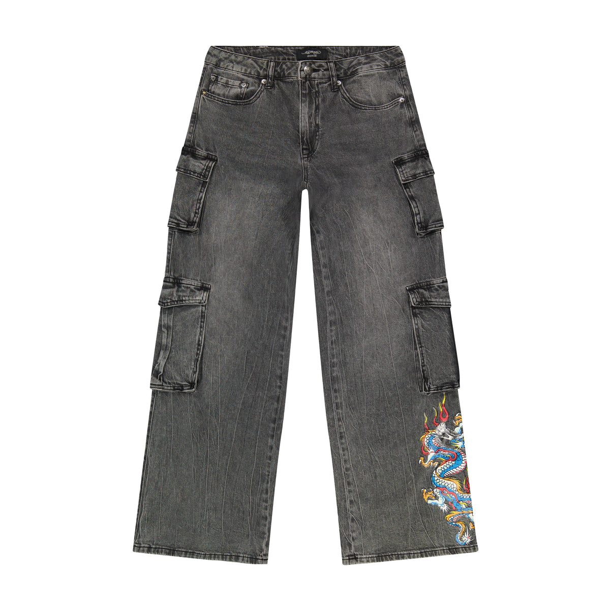 Dragon Cargo Jeans Vintage Grey | Ed Hardy
