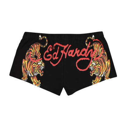 Tigers Booty Short BLACK | Ed Hardy