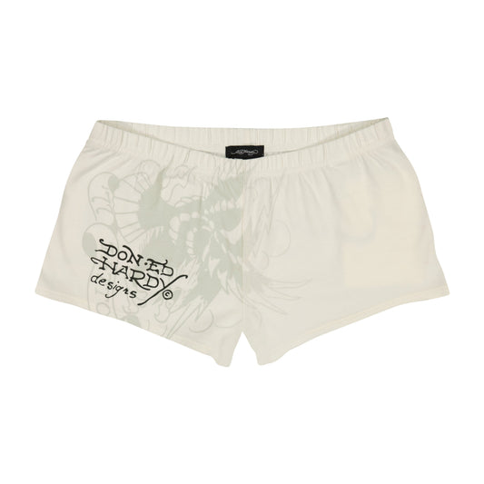 Cross Heart Booty Short IVORY | Ed Hardy