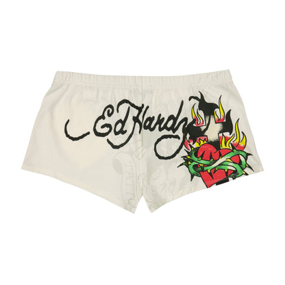 Cross Heart Booty Short IVORY | Ed Hardy